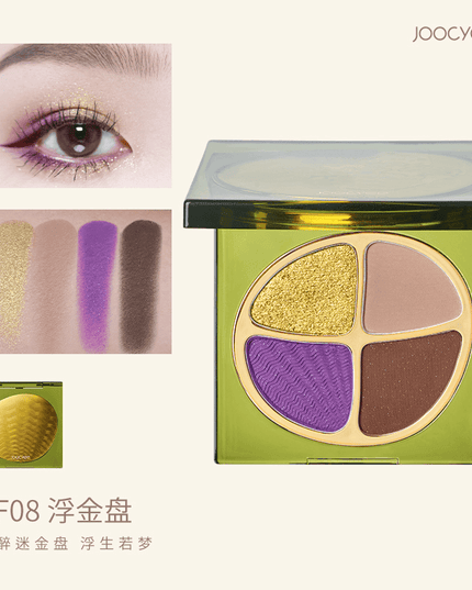 【NEW! F18 F19】Joocyee Motion Color Mini Quad Eyeshadow JC019 - Chic Decent