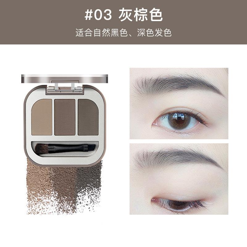 【NEW! 06】Judydoll Modeling 3-color Eyebrow Powder JD078 - Chic Decent