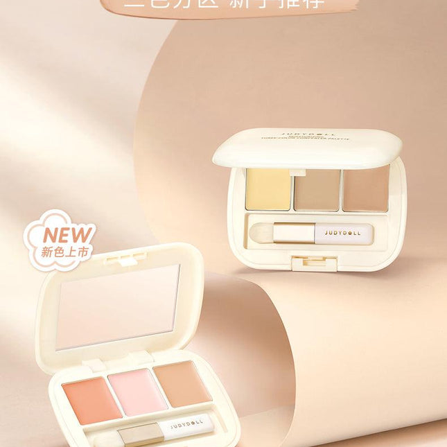 Judydoll Moisturizing Three-Color Concealer Palette JD091 - Chic Decent