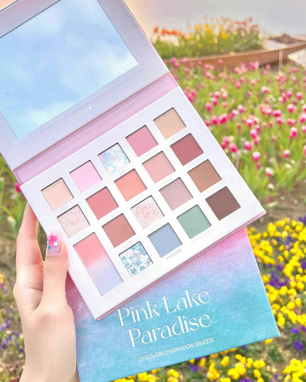 Judydoll Pink Lake Paradise 20 Colors Eyeshadow Palette JD09F - Chic Decent