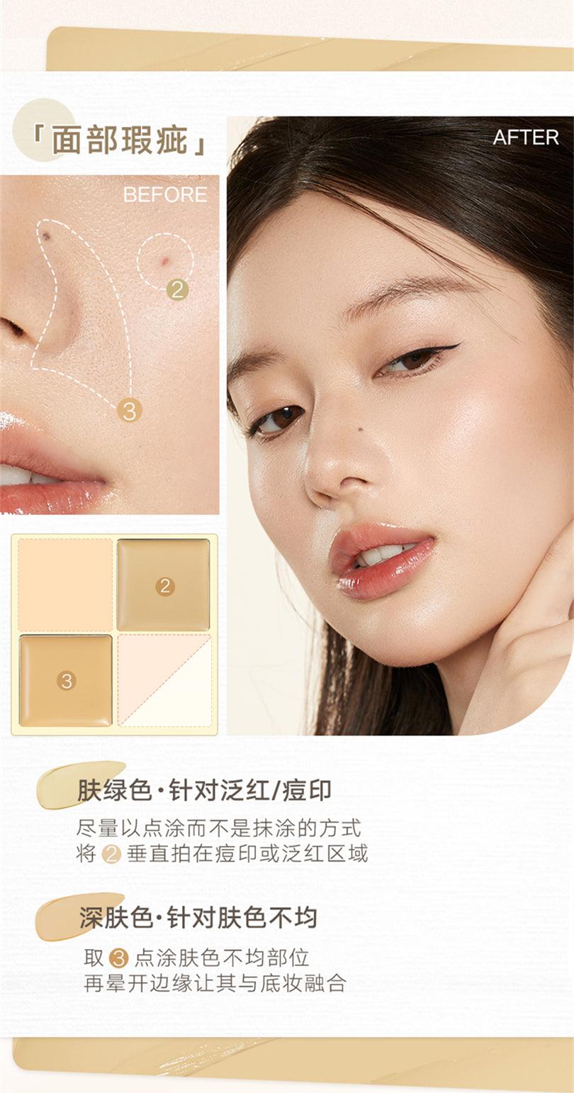 Judydoll Traceless Cloud Touch Concealer Palette JD124 - Chic Decent