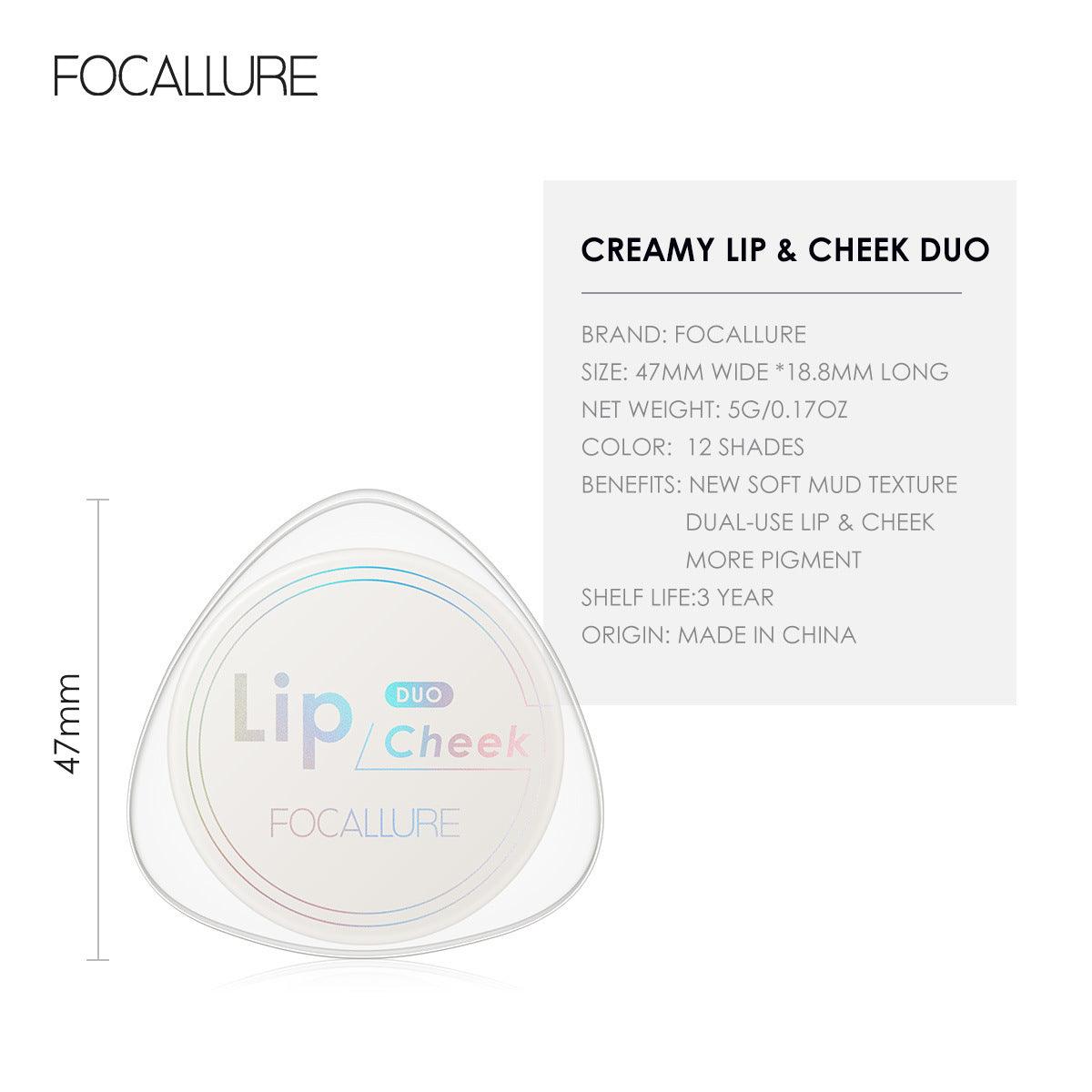 Focallure Velvet Hazy Matte Cheek and Lip Mud FA266 - Chic Decent