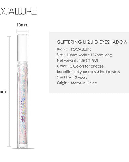 FOCALLURE Glittering Liquid Eyeshadow FA195 - Chic Decent