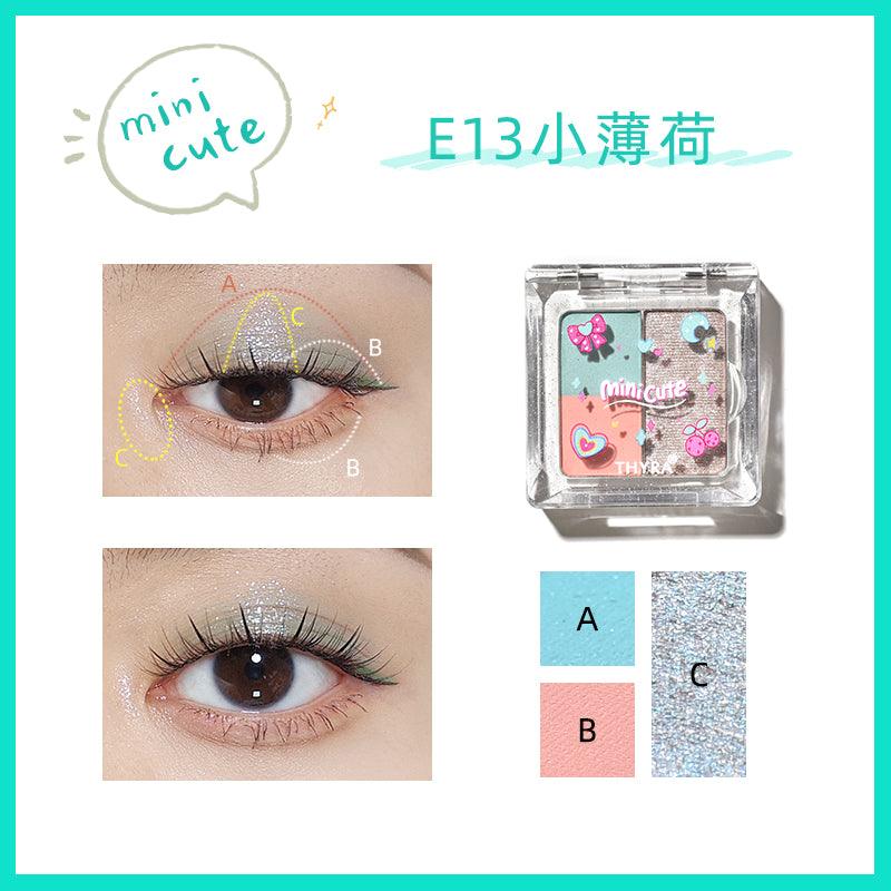 【NEW 18-23】Thyra Mini Cute Y2K Tri-color Eyeshadow THY003 - Chic Decent