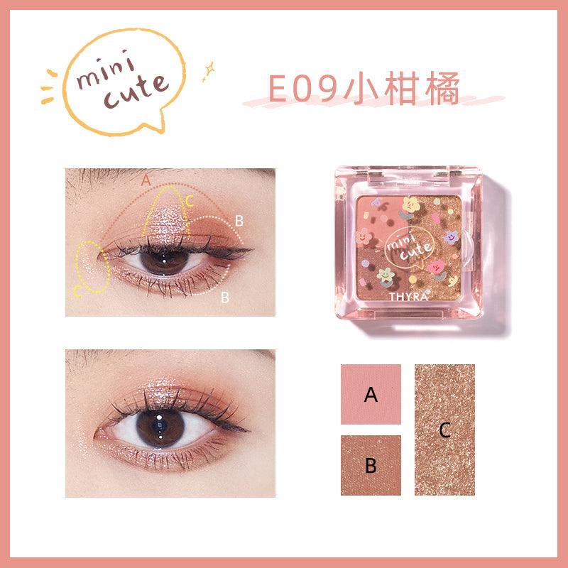 【NEW 18-23】Thyra Mini Cute Y2K Tri-color Eyeshadow THY003 - Chic Decent