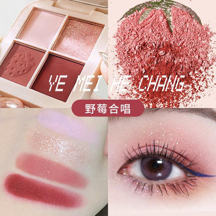 MEIKING x Modern Sky 4 Colors Eyeshadow MK010 - Chic Decent