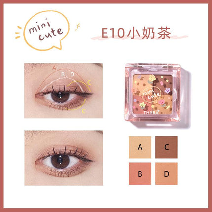 【NEW 18-23】Thyra Mini Cute Y2K Tri-color Eyeshadow THY003 - Chic Decent