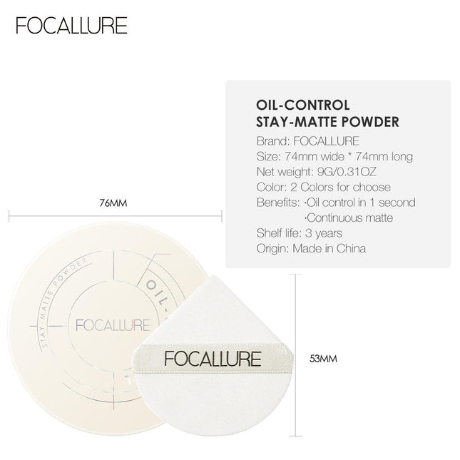 Focallure Oil Control Stay Matte Powder FA236 - Chic Decent