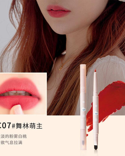FLORTTE Lipstick Trending Topic Today Matte Mist Dual Ends Lip Liner - Chic Decent