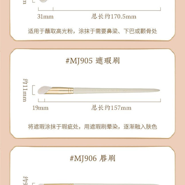 Rownyeon Bique Design Makeup Brush 14-in-Set RY010 - Chic Decent