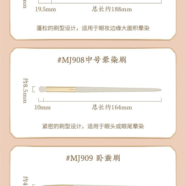 Rownyeon Bique Design Makeup Brush 14-in-Set RY010 - Chic Decent