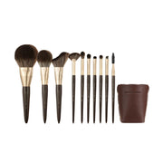 Rownyeon GSH Portable Makeup Fiber Brush 10-in-Set RY005 - Chic Decent