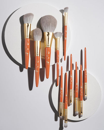 Rownyeon Happy Meeting You Portable Makeup Brush 11-in-Set RY006 - Chic Decent