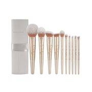 Rownyeon Hidden Fragrance Portable Makeup Brush 10-in-Set RY007 - Chic Decent