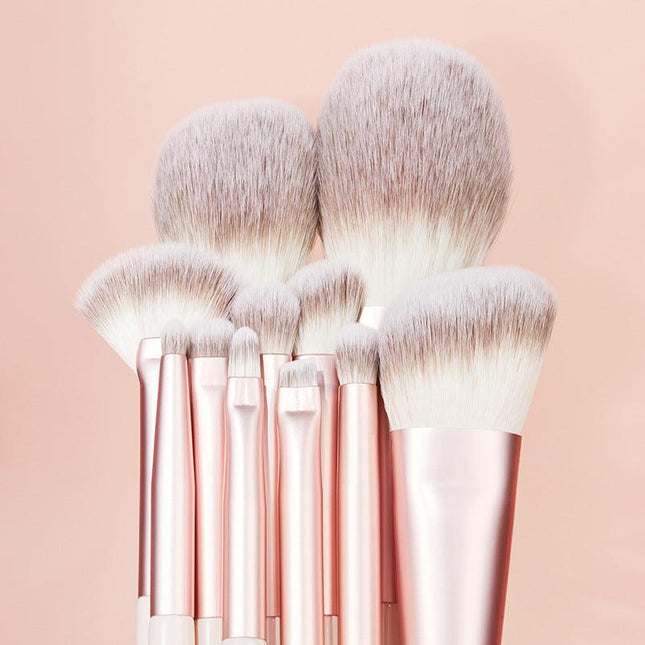 Rownyeon Misty Peach Makeup Brush 11-in-Set RY013 - Chic Decent