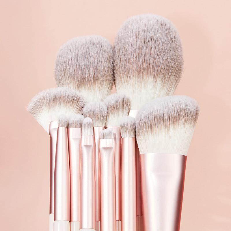 Rownyeon Misty Peach Makeup Brush 11-in-Set RY013 - Chic Decent