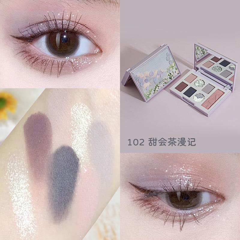 Shedella Seven Colors Floral Eyeshadow Palette SDL06 - Chic Decent