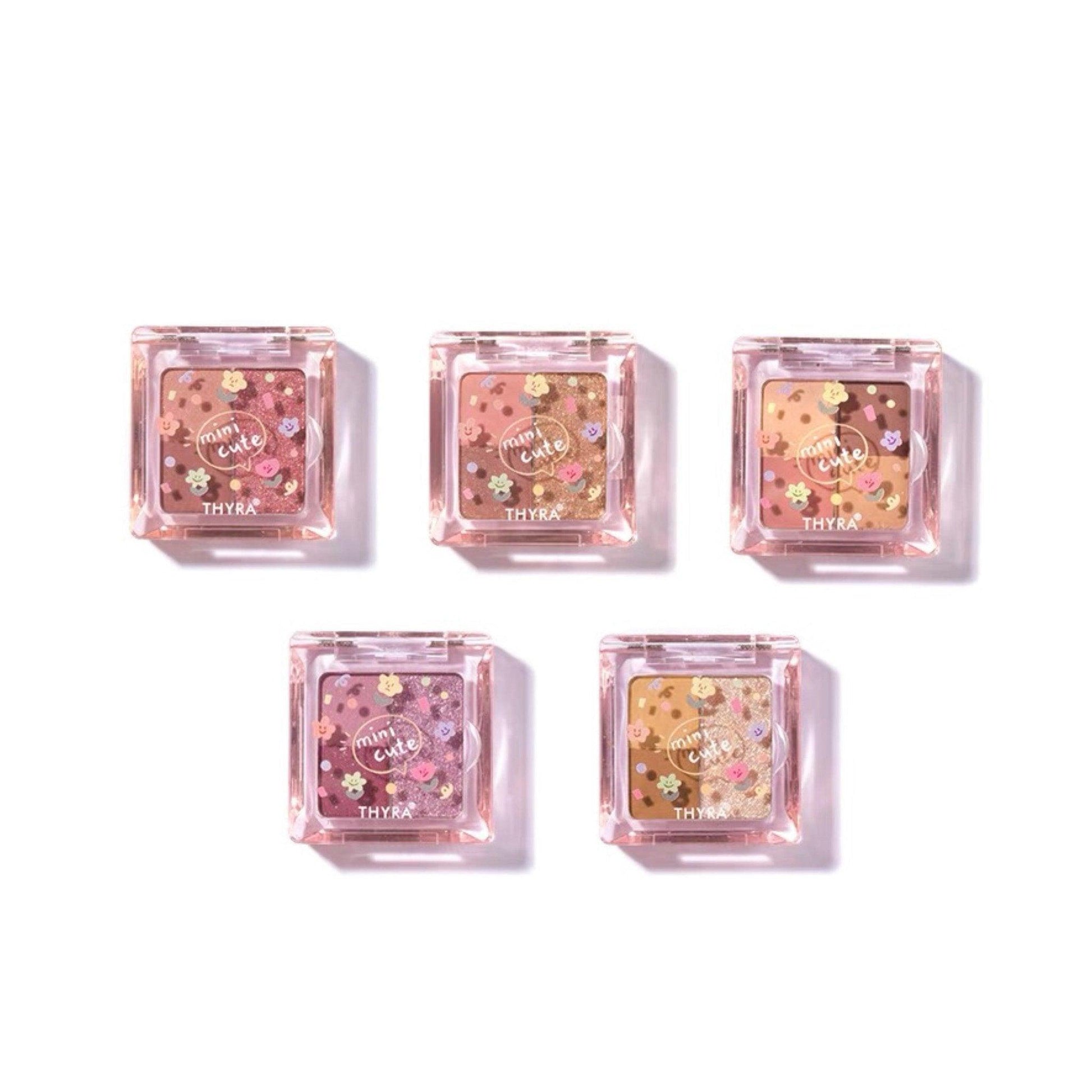 【NEW 18-23】Thyra Mini Cute Y2K Tri-color Eyeshadow THY003 - Chic Decent