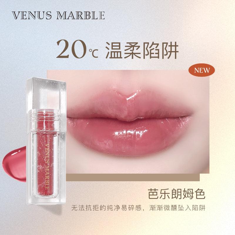 【NEW 20° 77°】VENUS MARBLE Iceland Spar Series Crystal Lipgloss VM009 - Chic Decent