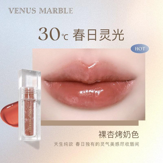 【NEW 20° 77°】VENUS MARBLE Iceland Spar Series Crystal Lipgloss VM009 - Chic Decent