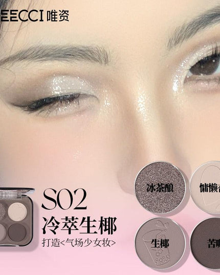 Veecci Four Colors Eyeshadow VC023 - Chic Decent