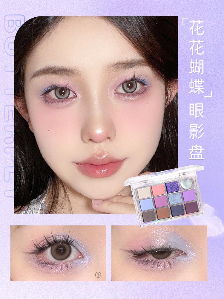 【NEW Butterfly】JILL LEEN Pretty 12 Colors Eyeshadow Palette JL019 - Chic Decent