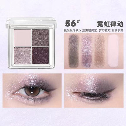 【NEW! 57-60】Judydoll 4 Shades Eyeshadow Palette for Beginners JD038 - Chic Decent