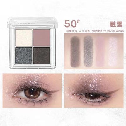 【NEW! 57-60】Judydoll 4 Shades Eyeshadow Palette for Beginners JD038 - Chic Decent