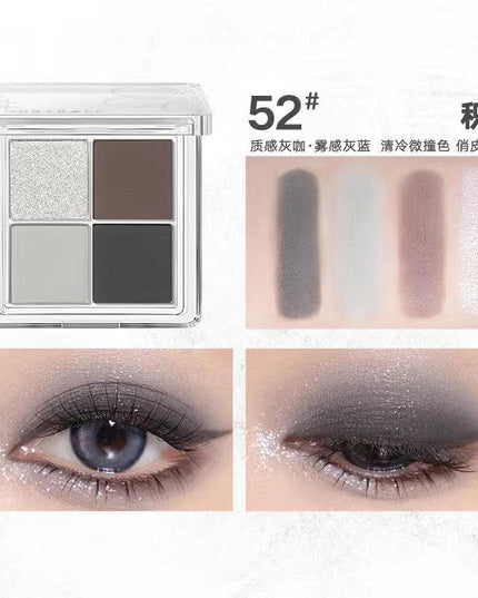 【NEW! 57-60】Judydoll 4 Shades Eyeshadow Palette for Beginners JD038 - Chic Decent