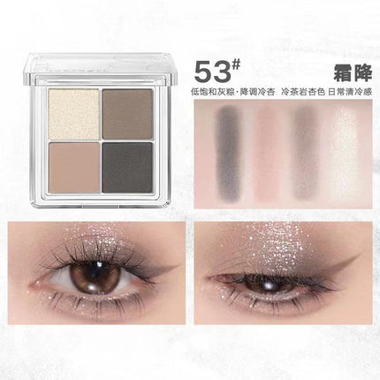 【NEW! 57-60】Judydoll 4 Shades Eyeshadow Palette for Beginners JD038 - Chic Decent