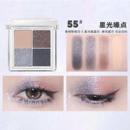 【NEW! 57-60】Judydoll 4 Shades Eyeshadow Palette for Beginners JD038 - Chic Decent