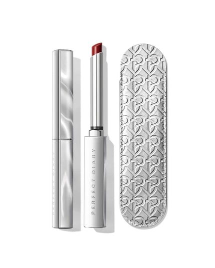 Perfect Diary Silver Wing Stiletto Lipstick Saturated Rouge PD028 - Chic Decent