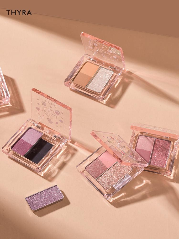 【NEW 18-23】Thyra Mini Cute Y2K Tri-color Eyeshadow THY003 - Chic Decent