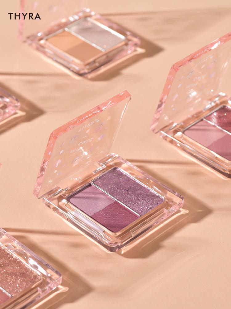 【NEW 18-23】Thyra Mini Cute Y2K Tri-color Eyeshadow THY003 - Chic Decent