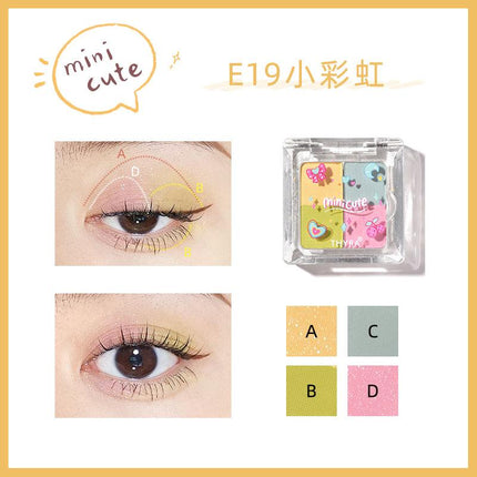 【NEW 18-23】Thyra Mini Cute Y2K Tri-color Eyeshadow THY003 - Chic Decent