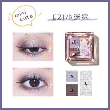 【NEW 18-23】Thyra Mini Cute Y2K Tri-color Eyeshadow THY003 - Chic Decent