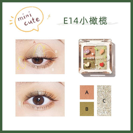 【NEW 18-23】Thyra Mini Cute Y2K Tri-color Eyeshadow THY003 - Chic Decent